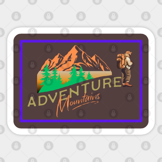 Outdoor Adventure design Sticker by Cwn-Studio